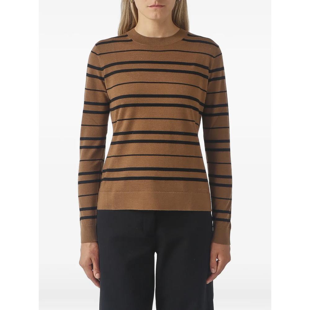 striped crew-neck sweater 1