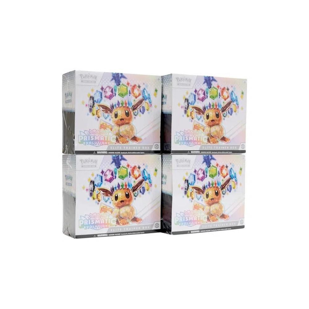 Коллекционные карточки Pokémon Scarlet & Violet Prismatic Evolutions Elite Trainer Box 4x Lot 1