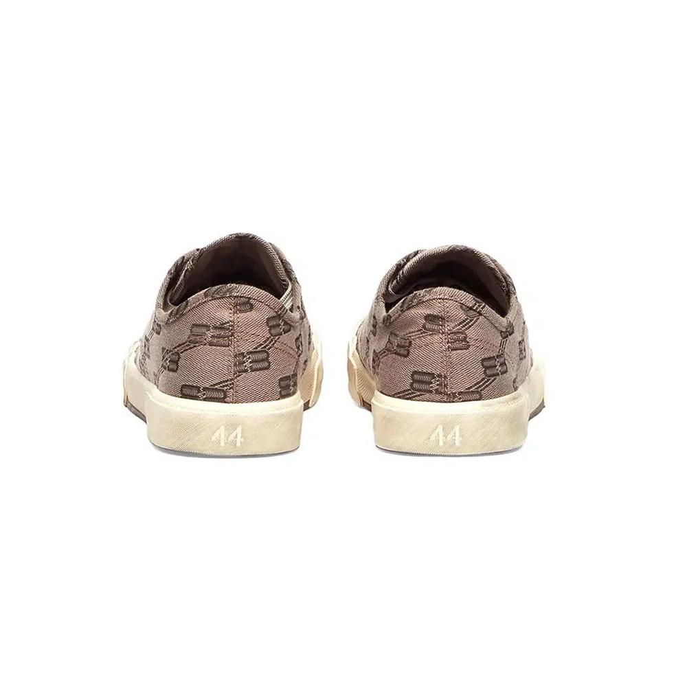 Мужские кроссовки Pairs Low Top Trainers BB Monogram бежевого цвета 3