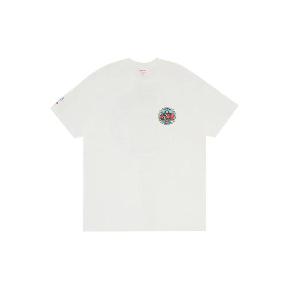 Футболки Supreme FDNY Engine 9 Tee 'White' 1
