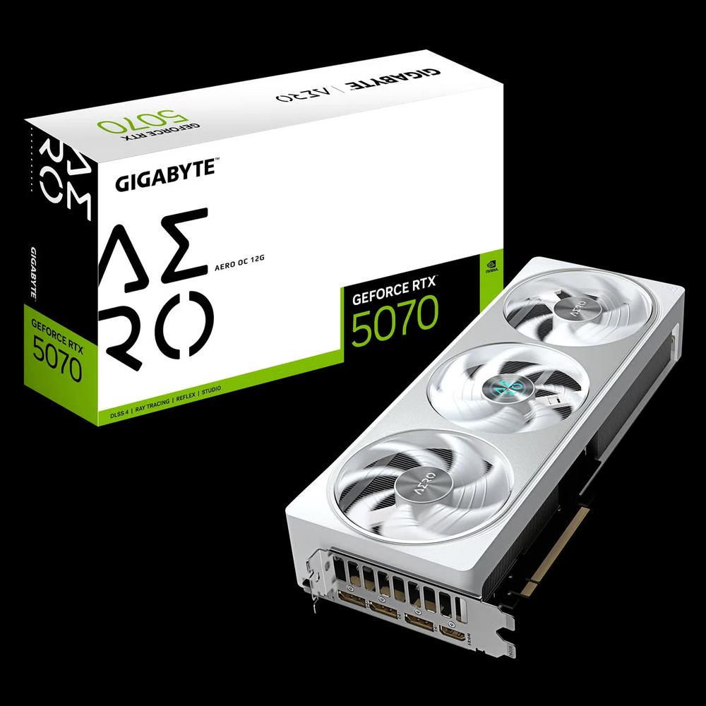GIGABYTE GeForce RTX 5070 AERO OC 12G видеокарта 1
