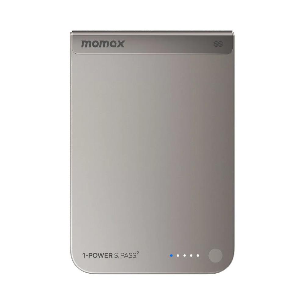 Momax 1-Power S.Pass² 10000mAh Qi2 магнитный пауэрбанк - титановый 2
