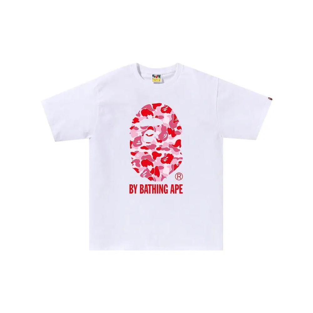 Футболки с коротким рукавом BAPE ABC Camo By Bathing Ape Tee 'White/Pink' 1
