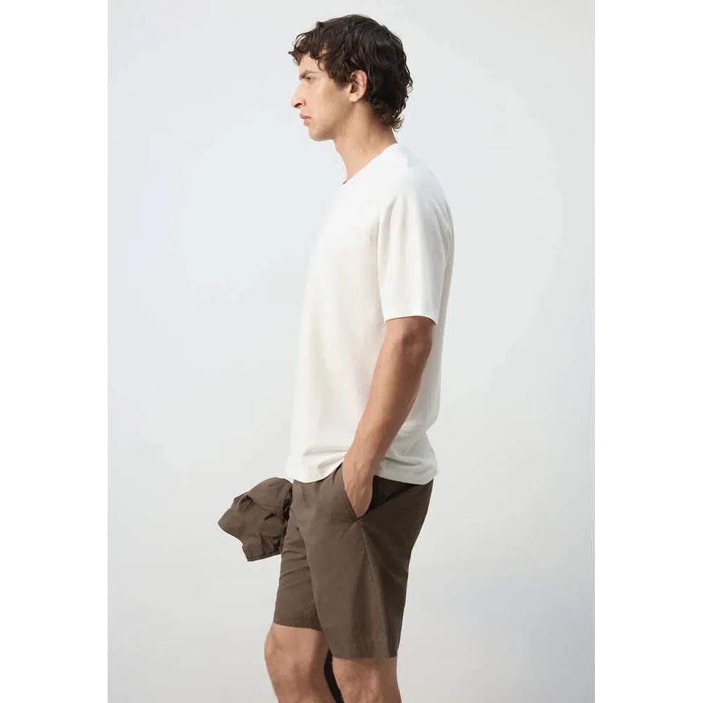 Футболка Relaxed Fit из смеси хлопка и льна 4