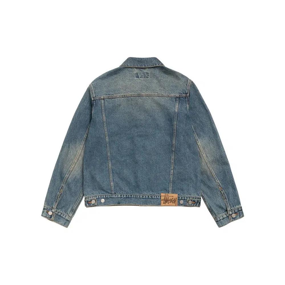 Джинсовые куртки Stussy Trucker Jacket Denim «Vintage Mid Wash» 2