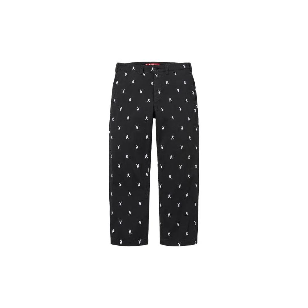 Брюки Supreme Chino Pant 'Black Playboy' 1