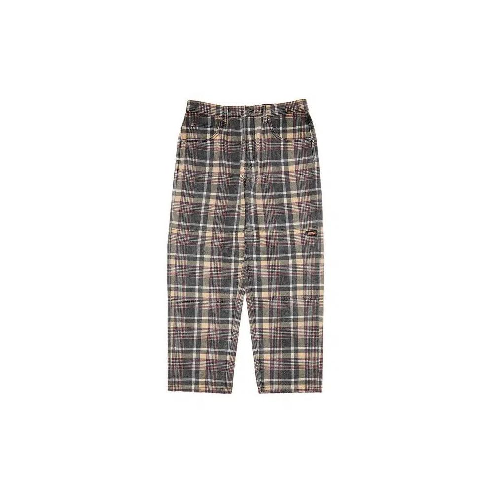 Брюки Supreme x Dickies Double Knee Baggy Jean 'Black Plaid' 1
