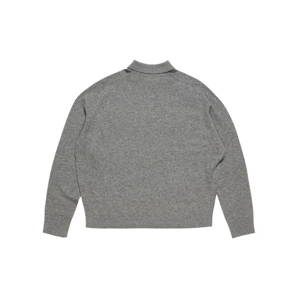 Поло Acne Studios Wool Knit Polo 'Темно-серый' 2