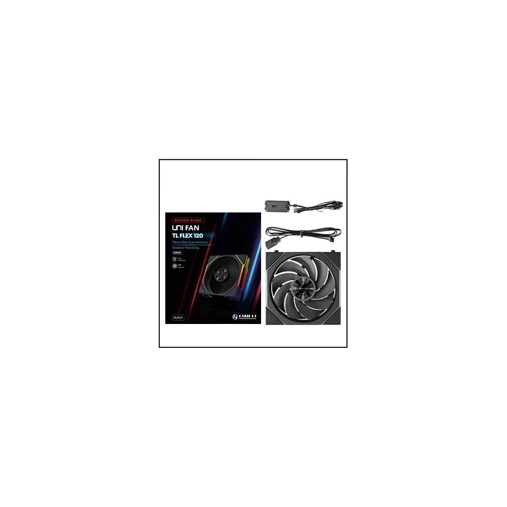 LIAN LI UNI FAN TL FLEX Reverse Blade 120мм обратный вентилятор - Black черный 3