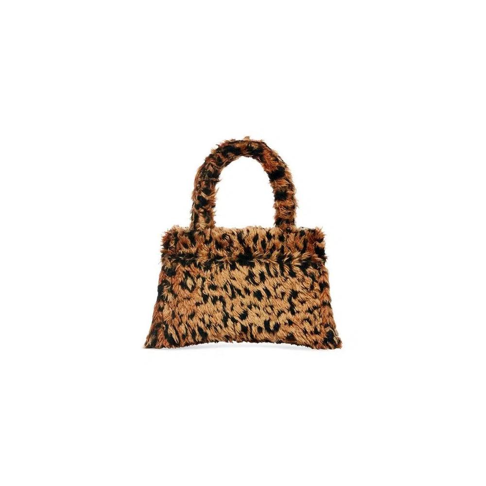 Сумки с ручкой Balenciaga Hourglass Small Handbag With Strap 'Beige/Brown' 2
