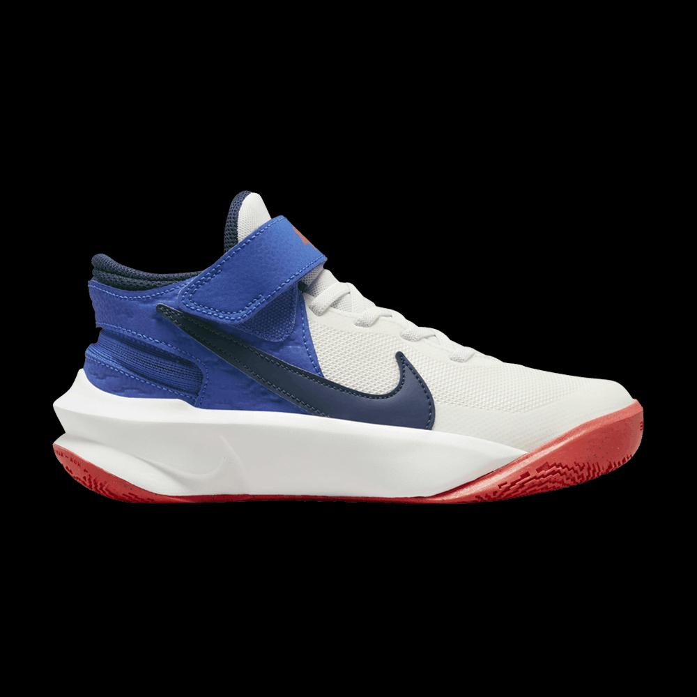 Кроссовки Nike Team Hustle D10 FlyEase GS 'White Game Royal' 1