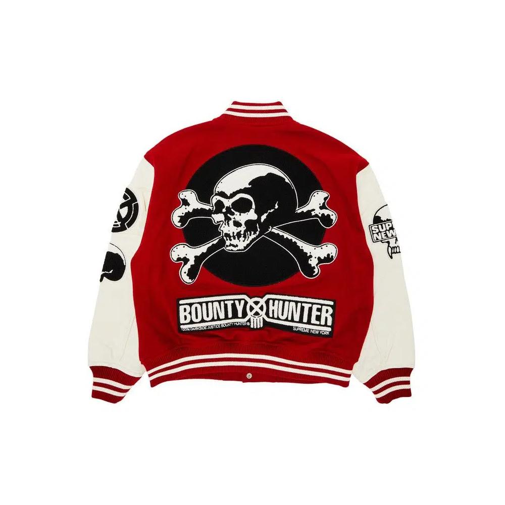 Варсити-куртки Supreme x Bounty Hunter Varsity Jacket 'Red' 2