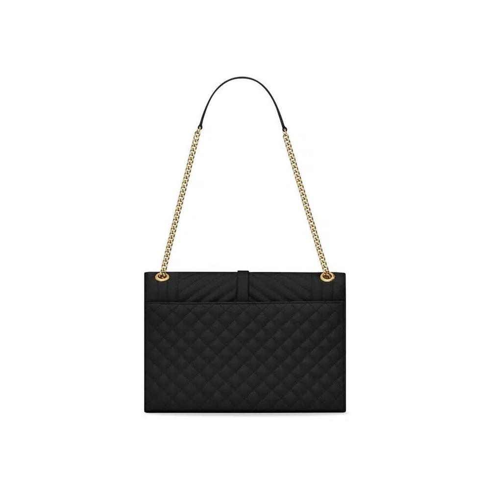 Сумки через плечо Saint Laurent Large Envelope Chain Bag 'Black' 2