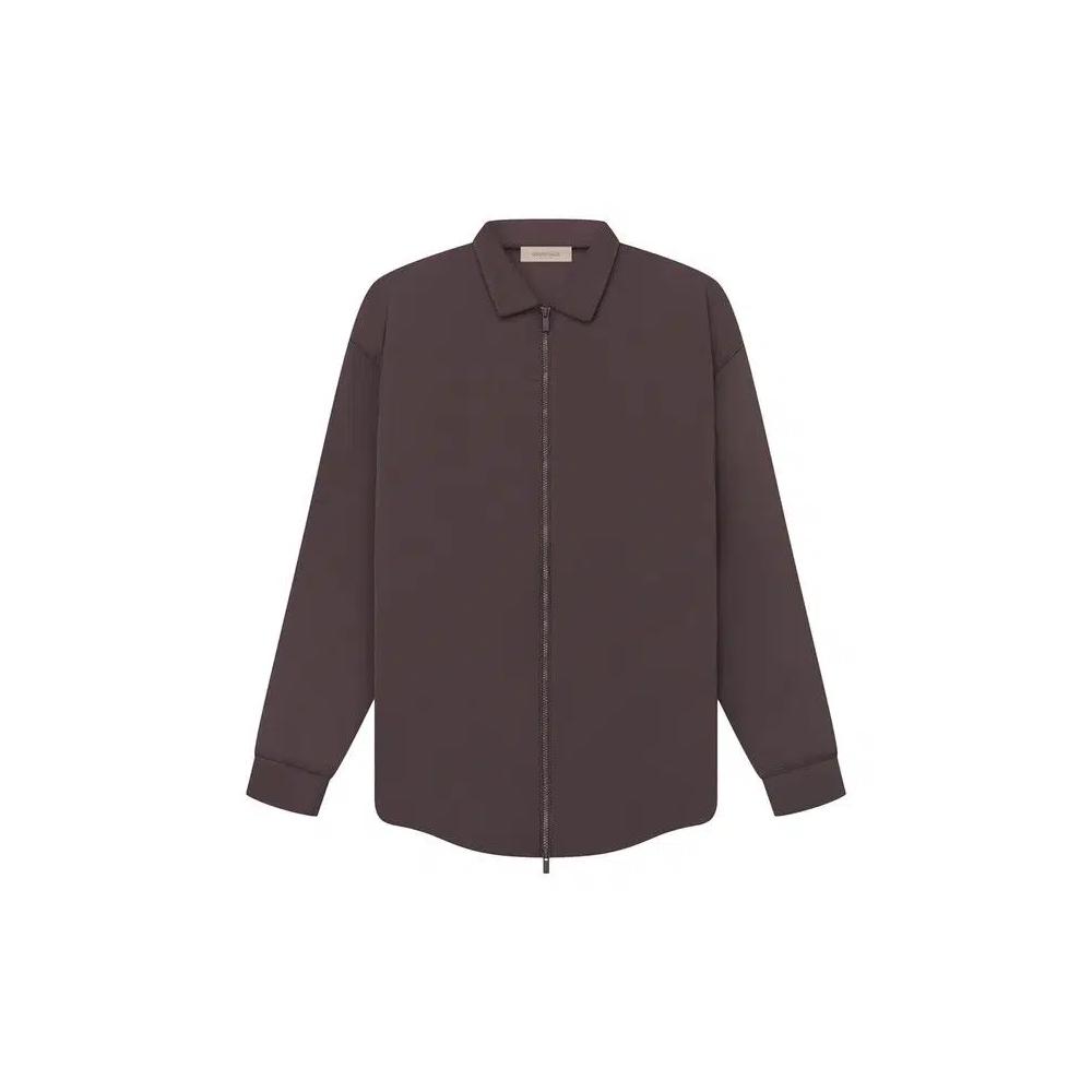 Овершоты Fear of God Essentials Filled Nylon Shirt Jacket 'Plum' 1