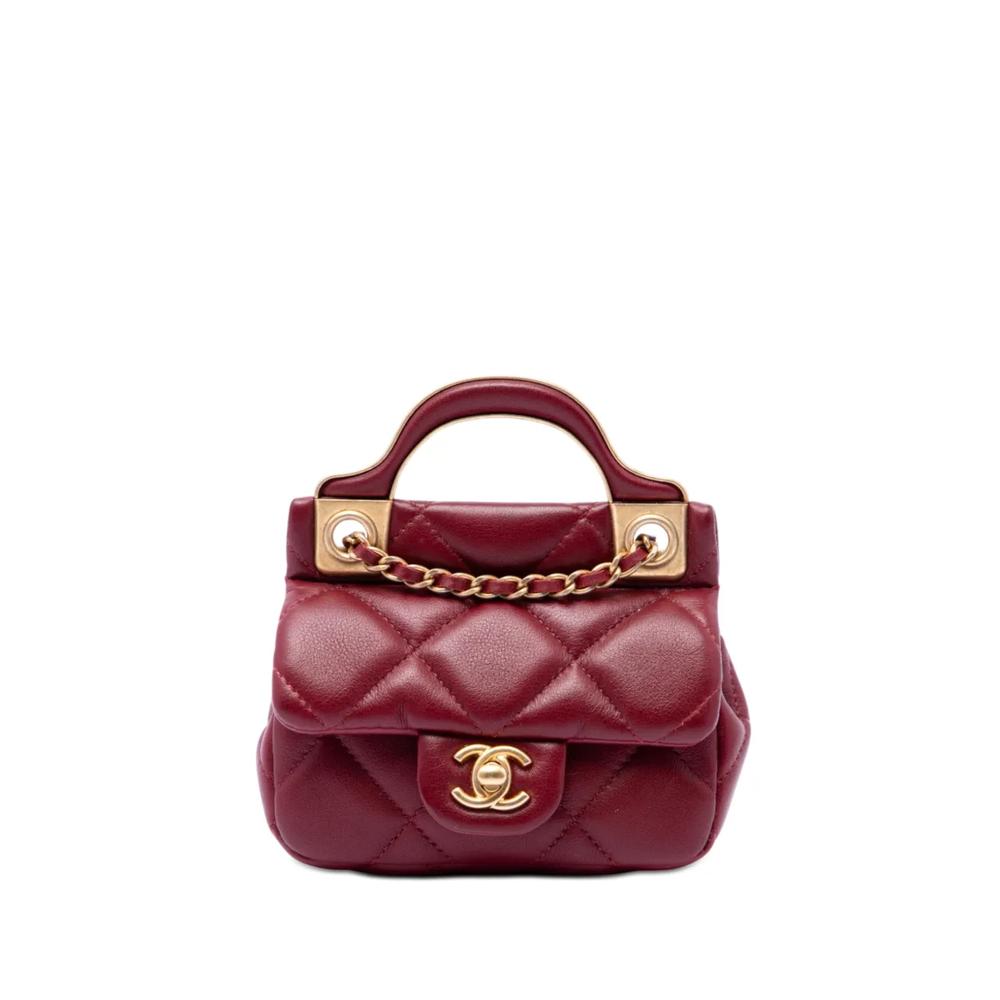 Стеганая сумка-сэтчел Lady Card Holder with Chain Top Handle (2021 год) 1