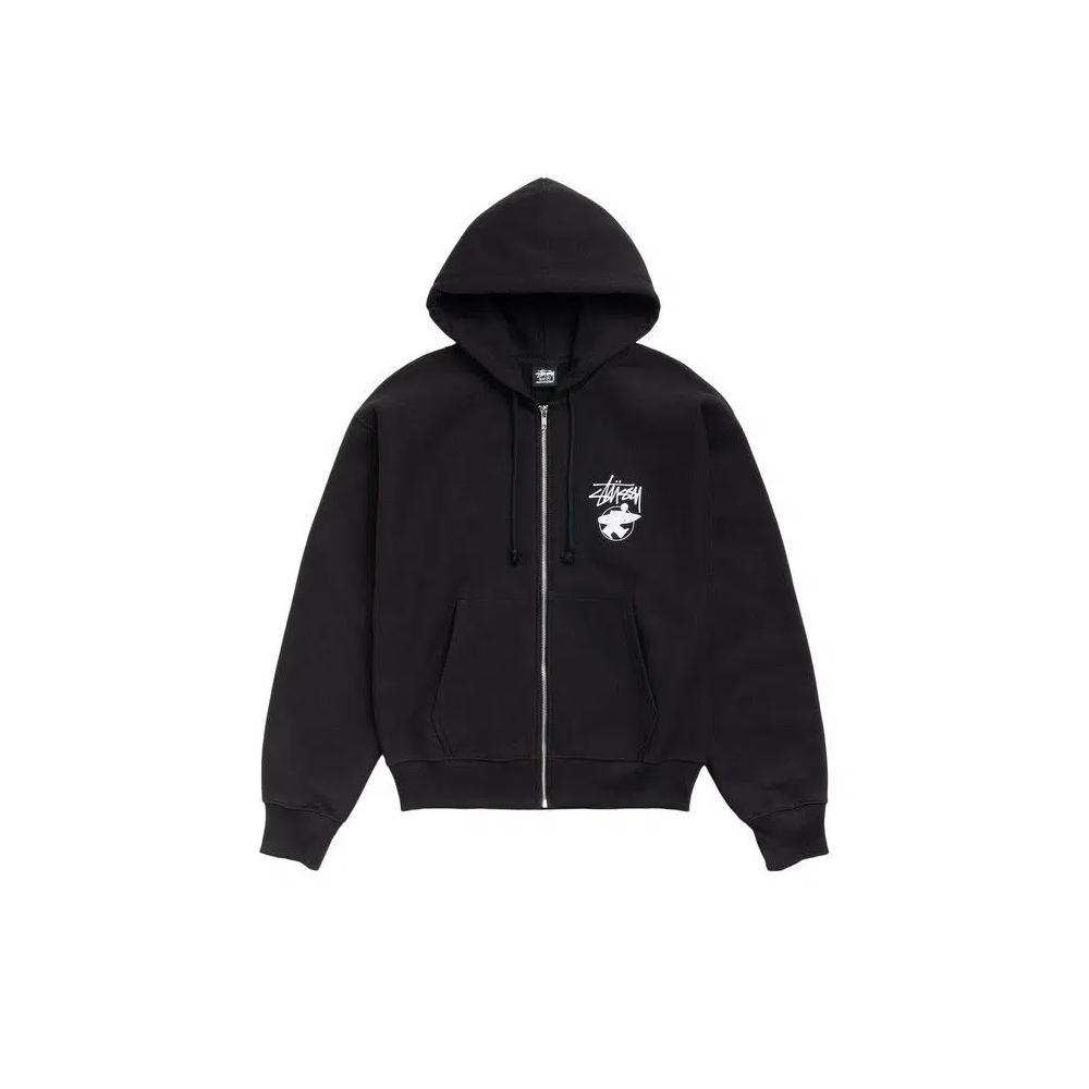 Молнии Stussy Long Haul Zip Hood 'Черный' 1