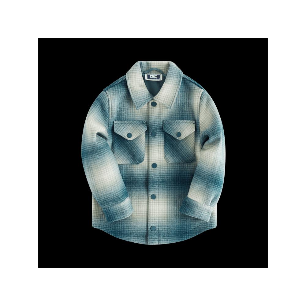 Овершоты Kith Kids Classic Plaid Shacket 'Court' 1