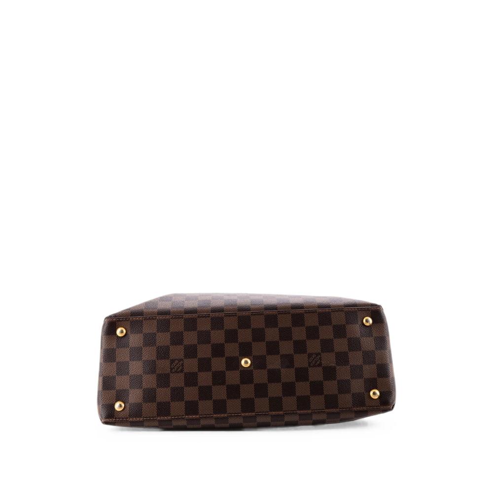 LV Riverside Handbag Damier with Leather tote bag 4