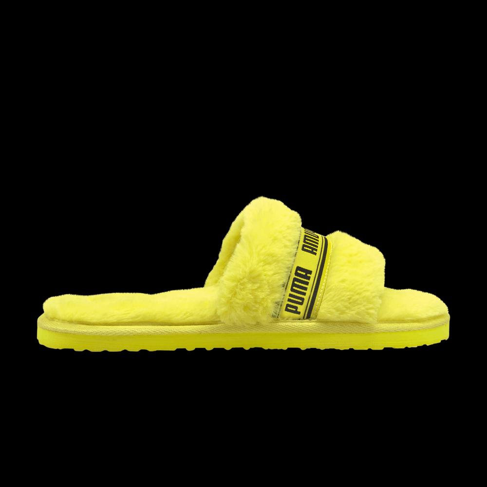 Слайды Puma Fluff Slide Jr 'Fluo Yellow' 1