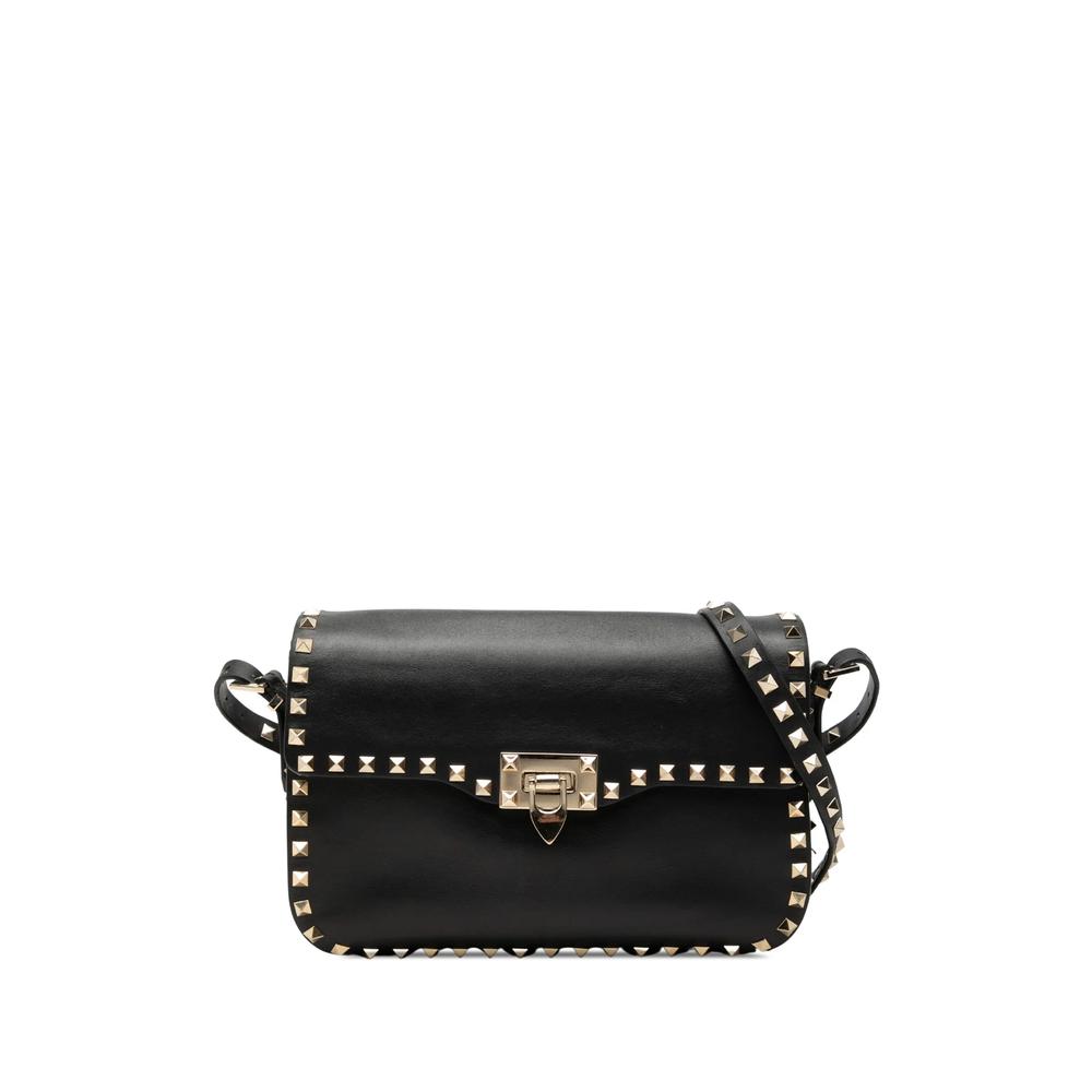 2000-2017 Medium Leather Rockstud Flap crossbody bag 1