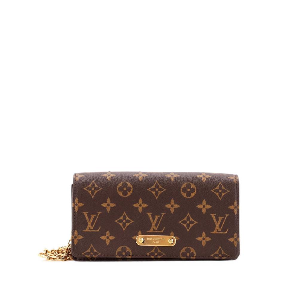 Lily Wallet on Chain Monogram Canvas crossbody bag 1