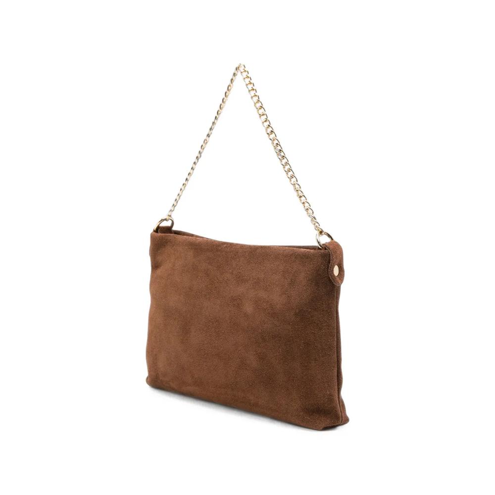 Ester Cm suede logo-lettering shoulder bag 2