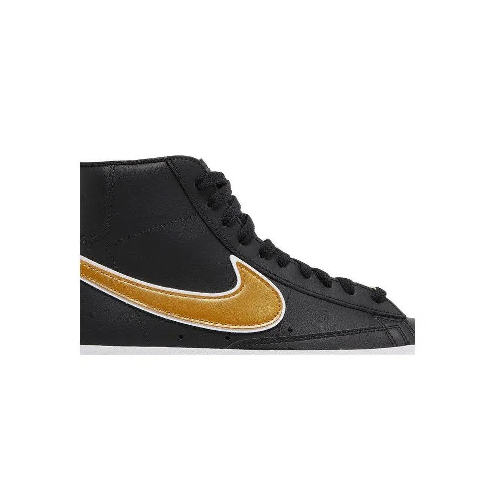 Кроссовки Nike Wmns Blazer Mid '77 Essential 'Black Metallic Gold' 2