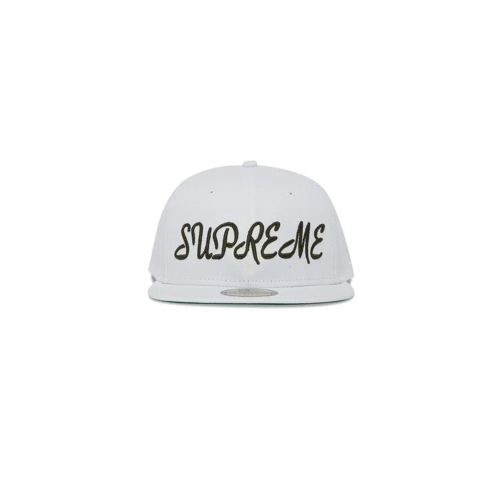 Кепка Supreme Script New Era 'White' 1