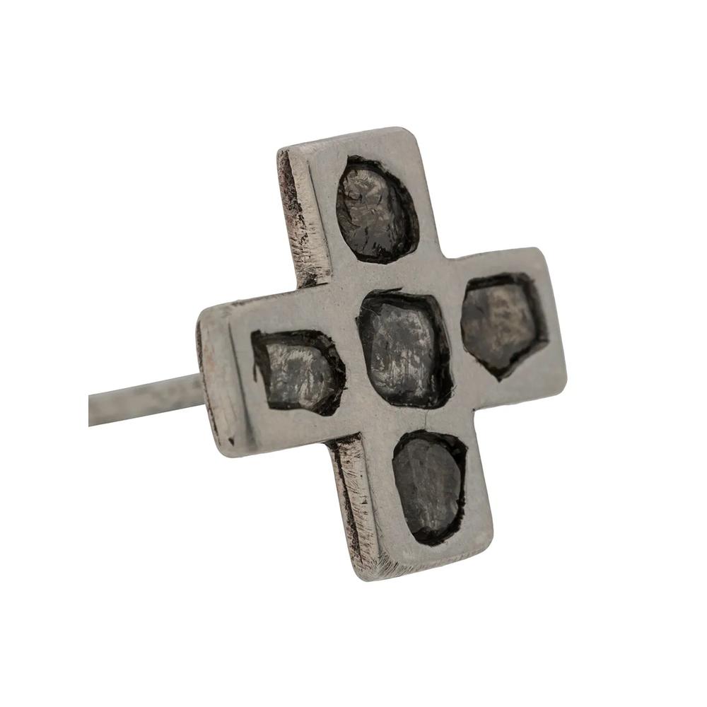 Единичная серьга Plus Mega Pave 12 мм 2