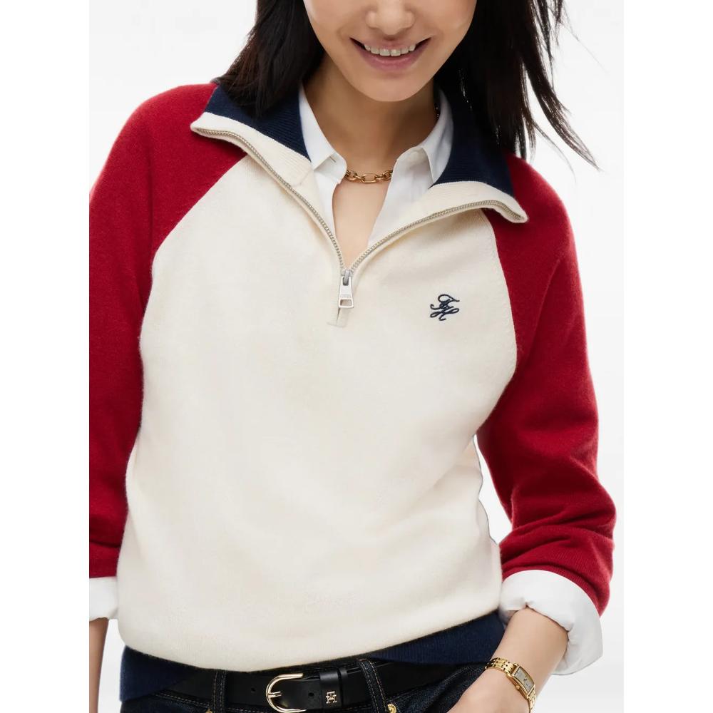 raglan-sleeve quarter-zip jumper 5