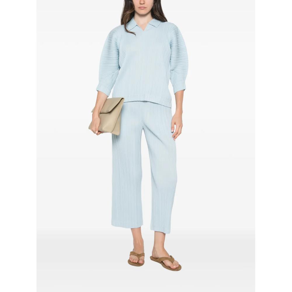Плиссированная футболка с V-образным вырезом 2