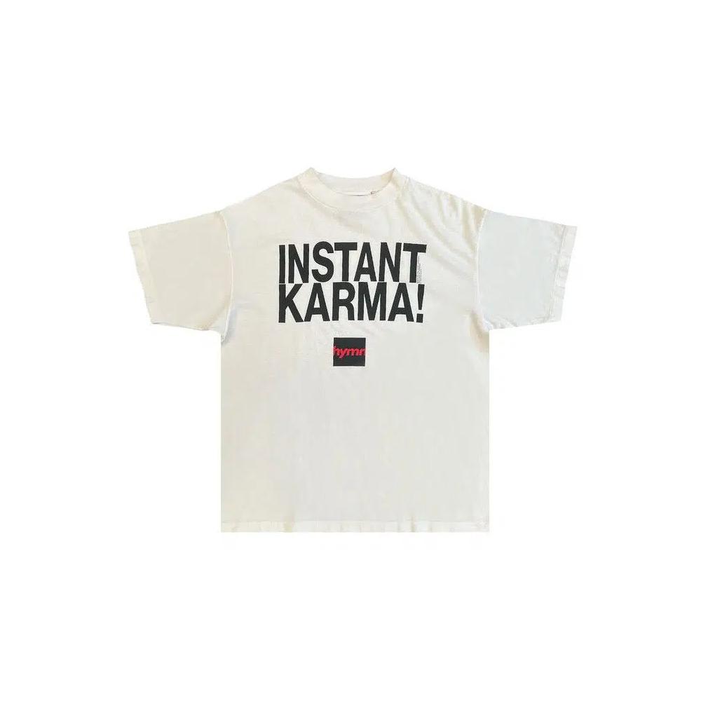 Футболки с коротким рукавом Saint Michael x JL Instant Karma T-Shirt 'White' 1