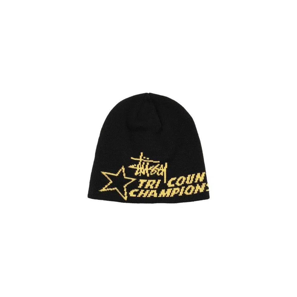 Шапки-бини Stussy Tri County Skullcap 'Black' 1