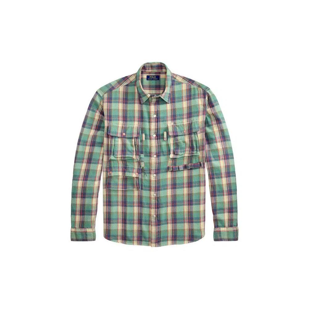 Рубашки и топы Polo Ralph Lauren Shirt 'Green Pink Multi' 1