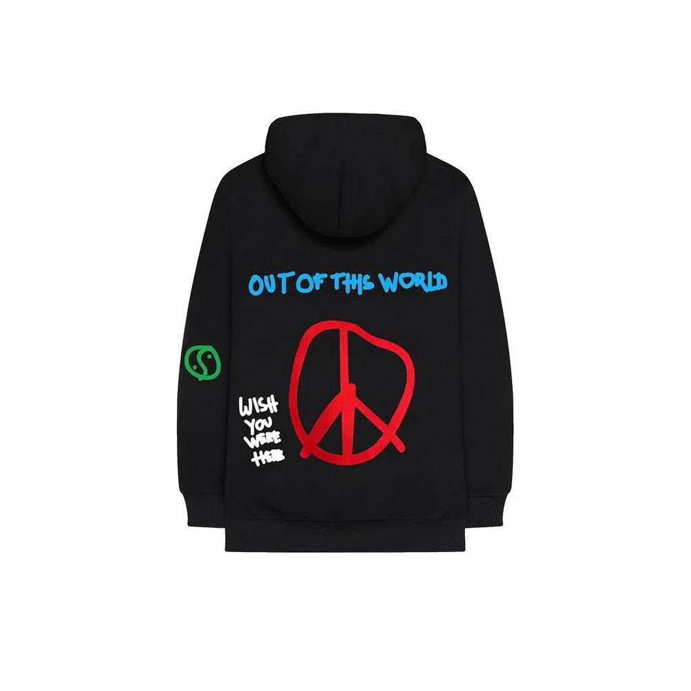 Худи Cactus Jack by Travis Scott Astroworld World Peace Hoodie 'Black' 2