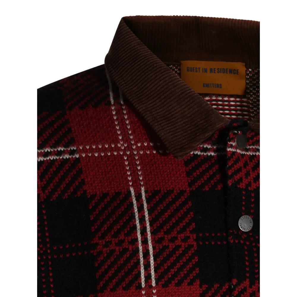 Tartan Bomber check-pattern corduroy-collar jacket 3
