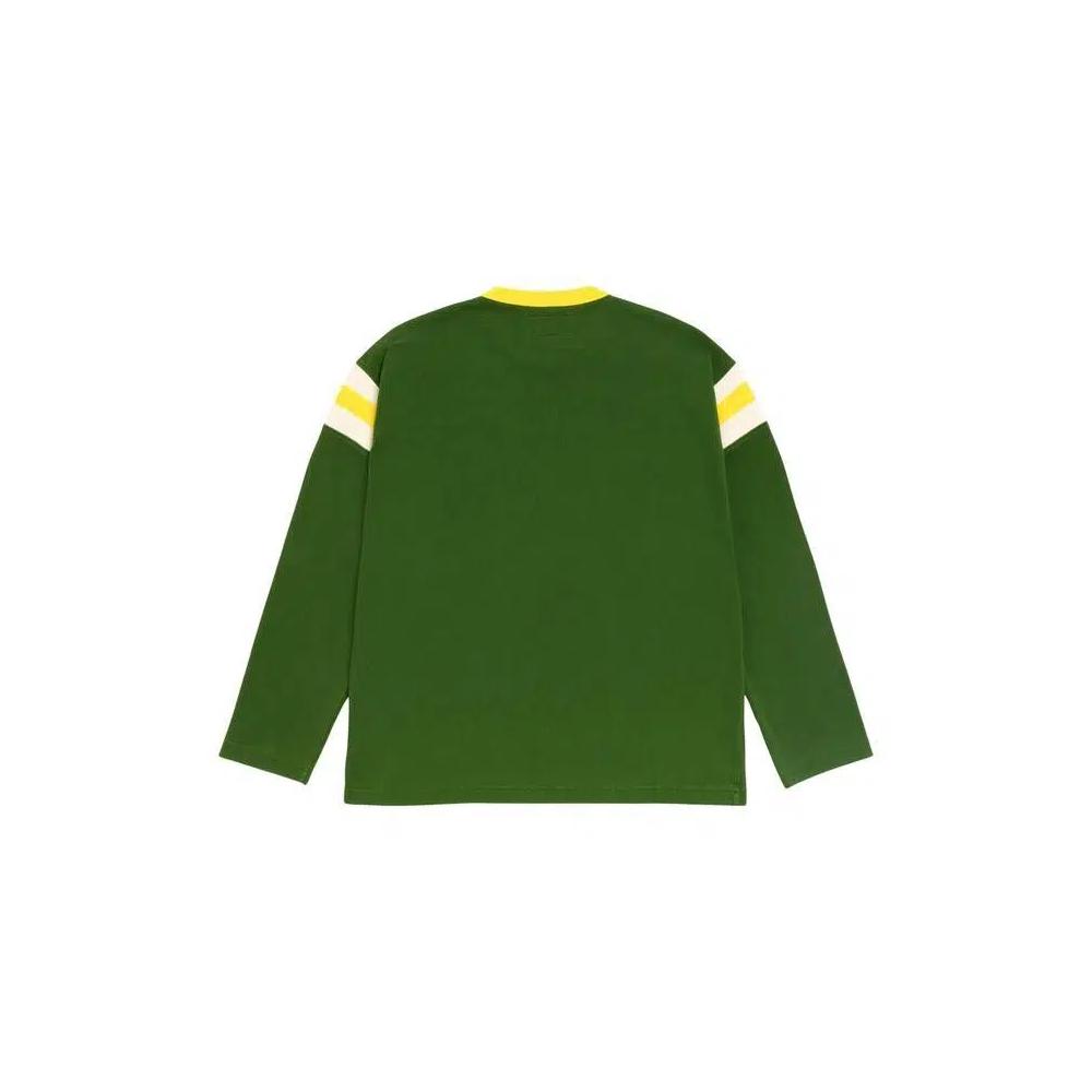 Футболка Stussy Ls Ringer Tee «Зеленый» 2
