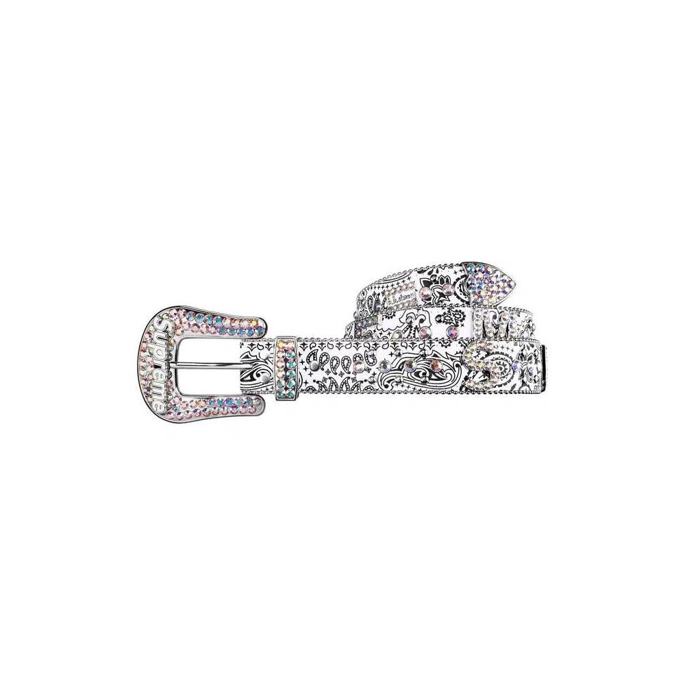Ремни Supreme x B.b. Simon Bandana Belt 'Белый' 1