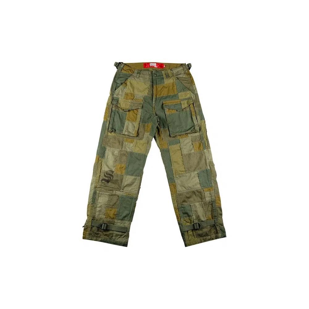 Карго-штаны Supreme x Junya Watanabe x Comme des Garçons MAN Patchwork Cargo Pant 'Olive' 1
