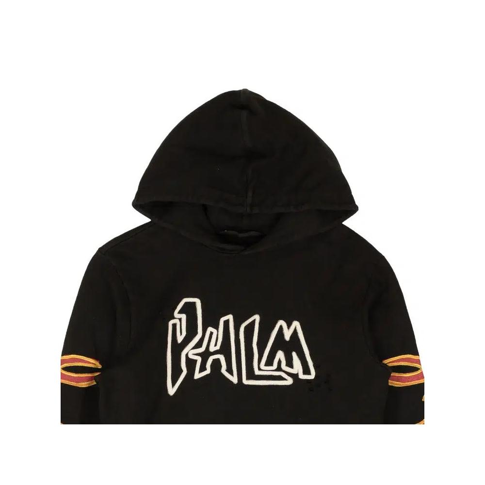 Худи Palm Angels Graffiti Flames 'Black/White' 3