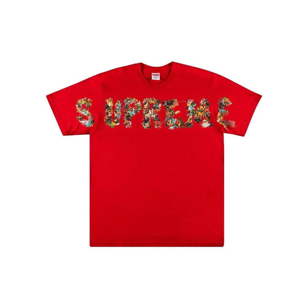 Футболка Supreme Toy Pile Tee 'Красный' 1