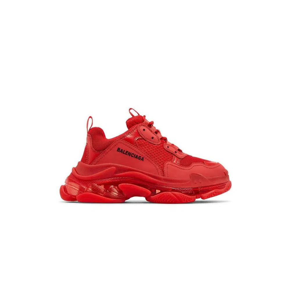Кроссовки Balenciaga Triple S Sneaker «Clear Sole - Red» 2019 1