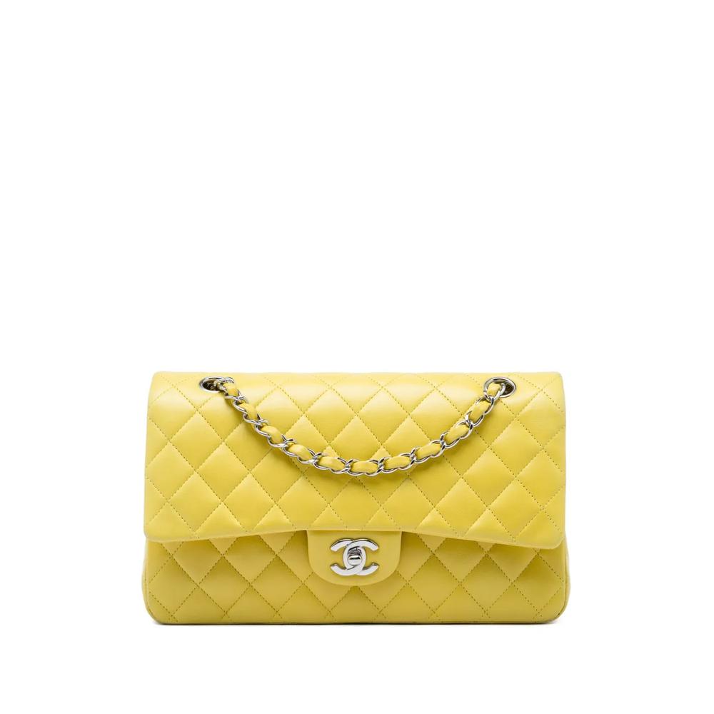 Сумка на плечо Classic Lambskin Double Flap среднего размера (2009-2010 годы) 1