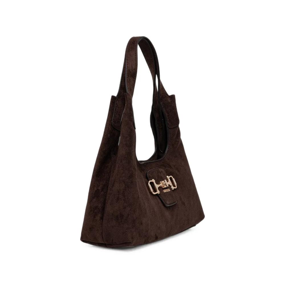 Sunset horsebit-detail suede shoulder bag 2
