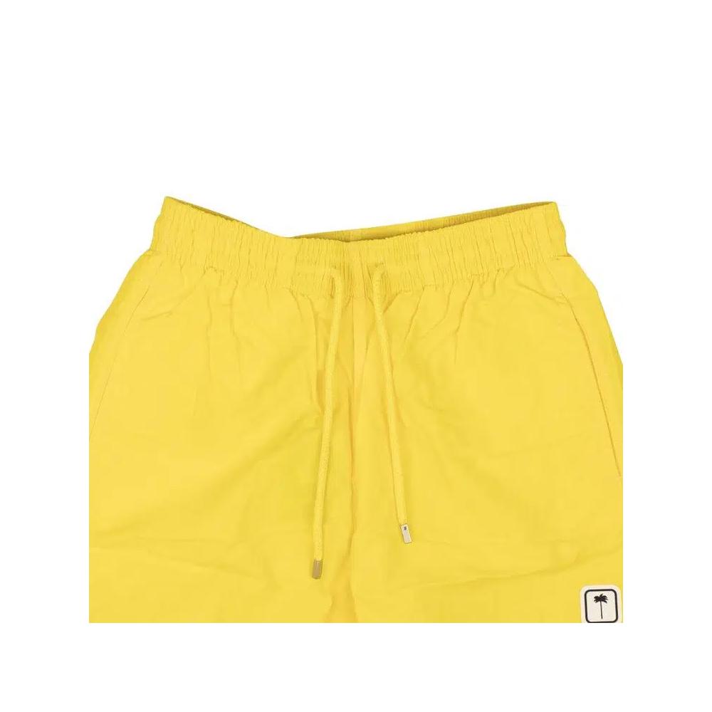 Плавки Palm Angels x Vilebrequin Logo Patch Swim Trunks 'Yellow' 3