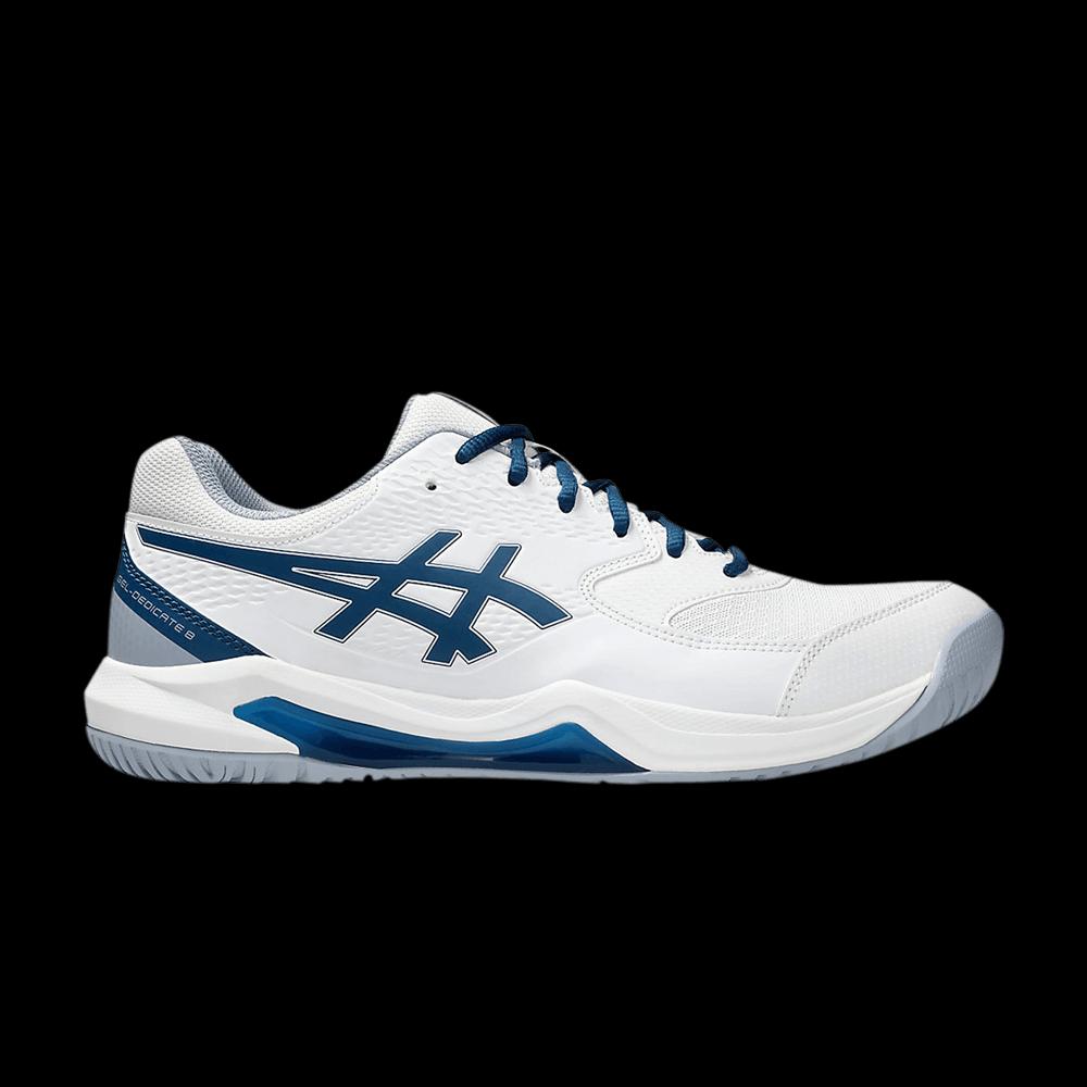 Кроссовки Asics Gel Dedicate 8 2E Wide 'White Mako Blue' 1