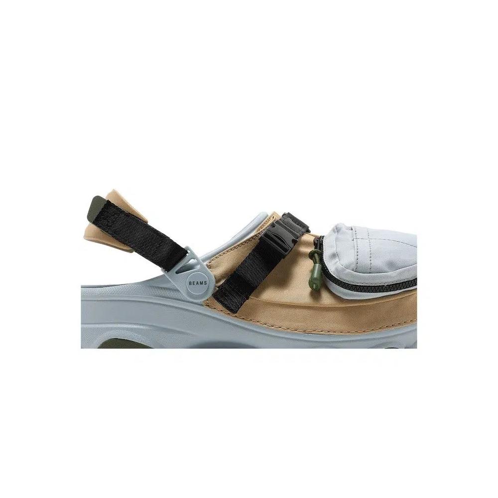 Сабо BEAMS x Crocs Classic All Terrain Outdoor Clog 'Хаки Серый' 2