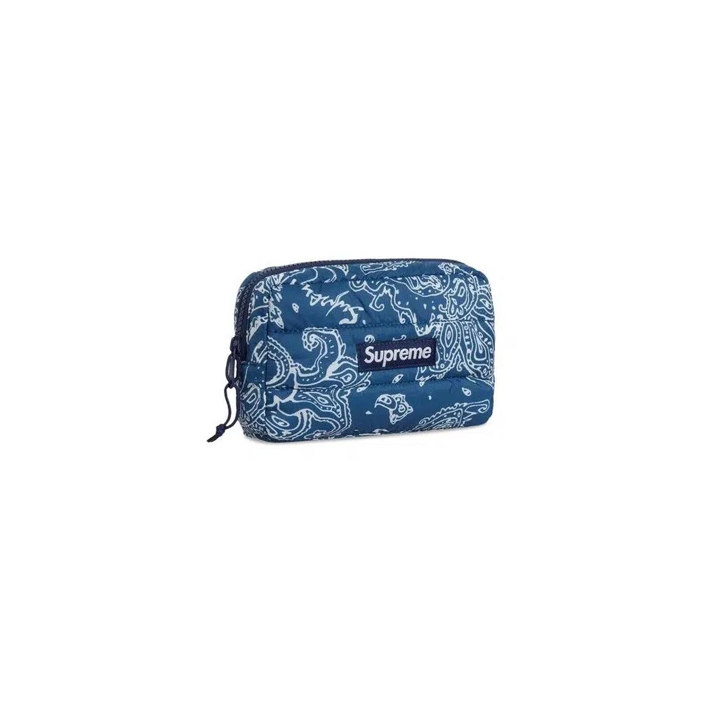 Сумки-мешочки Supreme Puffer Pouch 'Blue Paisley' 1