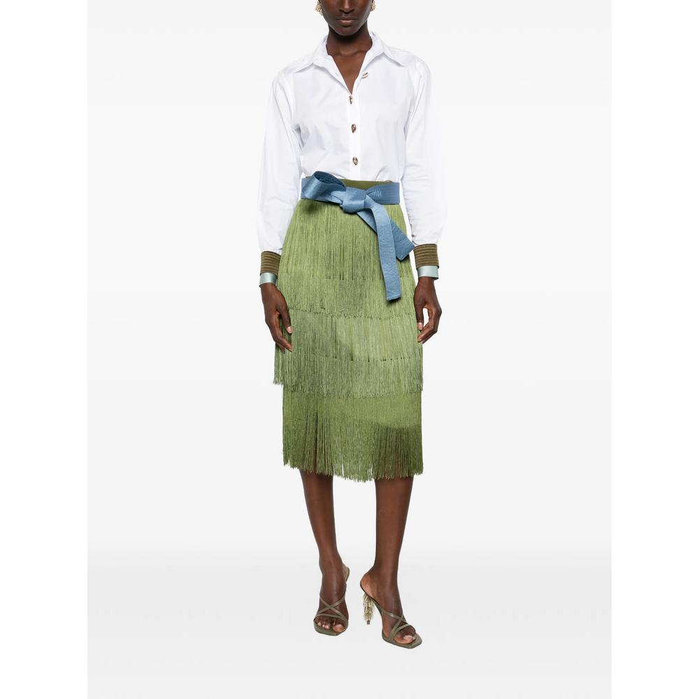 Lola fringed tiered mid skirt 2