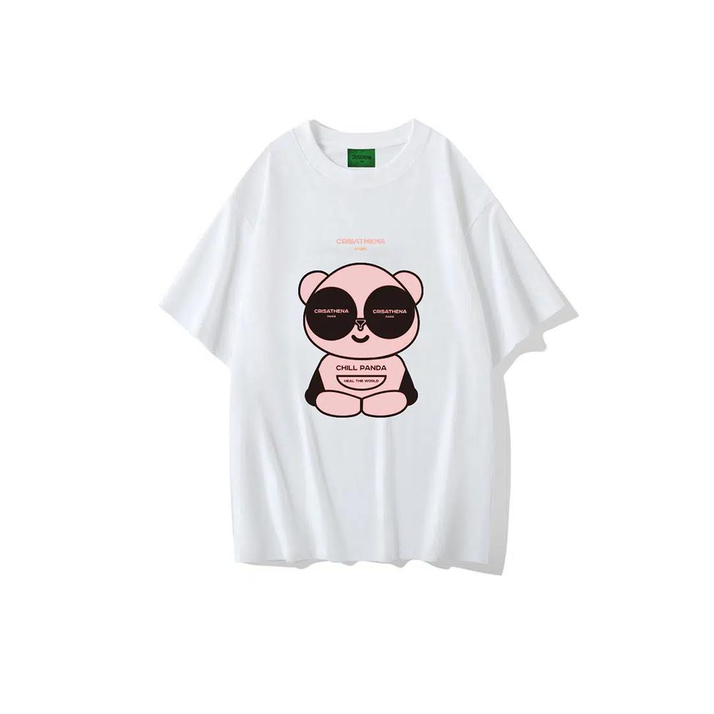 Футболка Chill Panda розового цвета 1